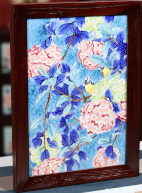 37*52新中式老榆木挂画装饰