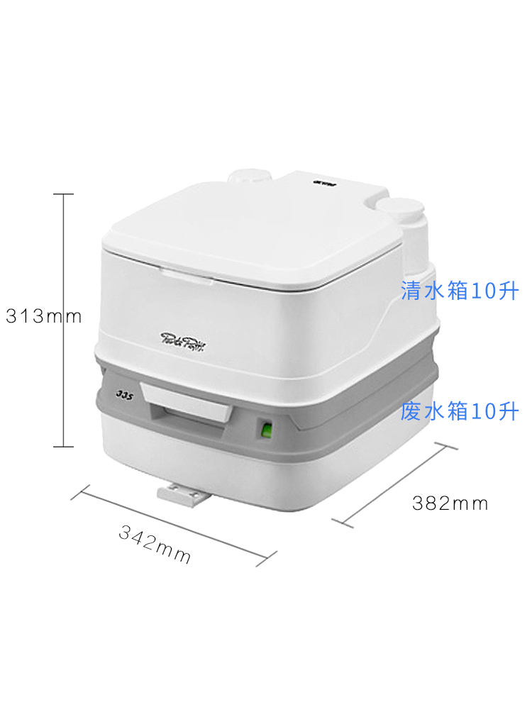 进口赛特福德房车马桶便携式车载露营马桶旅行防臭坐便器PPQ335 - 图0