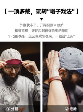 【小翘帽】马登工装美式翻檐帽