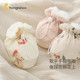 童泰婴儿棉鞋秋冬纯棉夹棉新生儿软底鞋初生儿护脚鞋套宝宝步前鞋