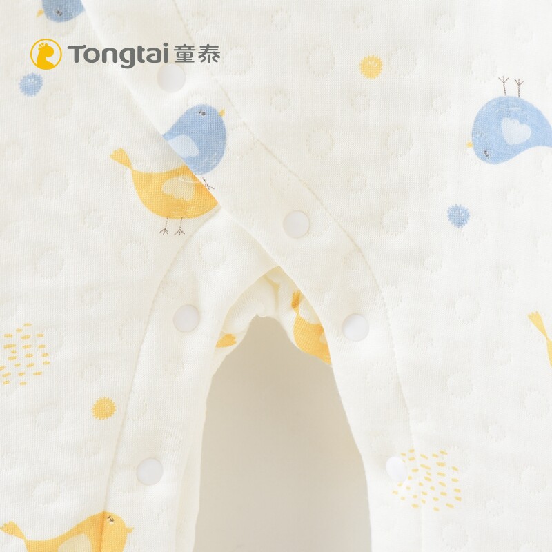 童泰新款婴儿衣服偏开哈衣1-18内衣 童泰母婴连身衣/爬服/哈衣