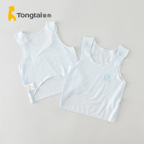 Child Thai Harnesses Vest Summer 0-2 months newborn baby male and female baby clothes Modale half back blouses 2 pieces