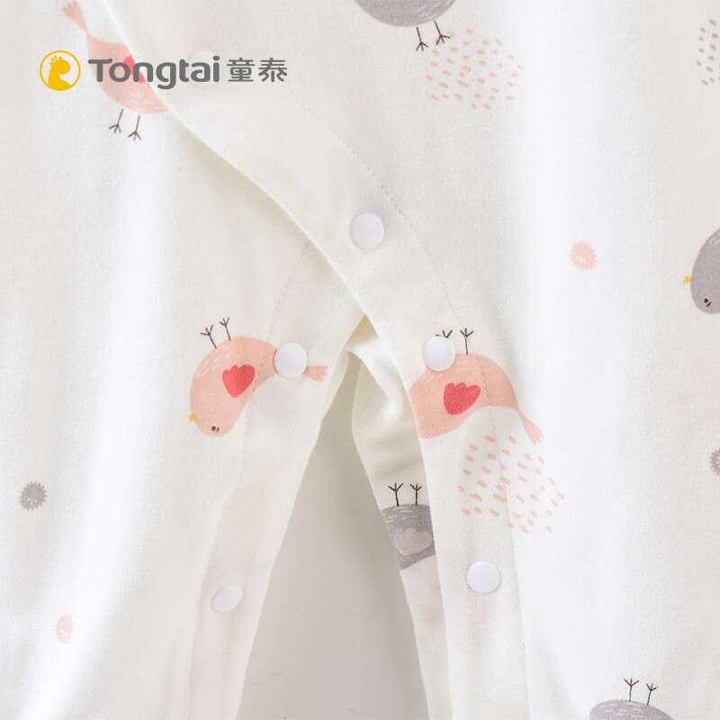 童泰新款婴幼儿衣服新生儿偏开哈衣 童泰母婴连身衣/爬服/哈衣