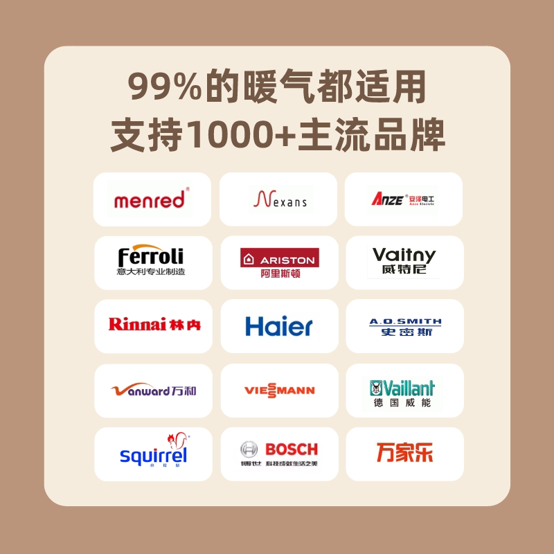 已接入米家新M2希到Heatcold水电地暖智能温控器小爱同学控制面板