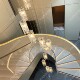 Miguang Huijia French crystal staircase chandelier romantic