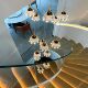 Light luxury villa stairwell chandelier 2026 new style