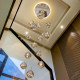 Staircase overhead chandelier new style light luxury headlight with stars