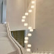 New pumpkin hollow French stairwell long chandelier