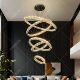 Villa crystal living room overhead chandelier duplex floor chandelier
