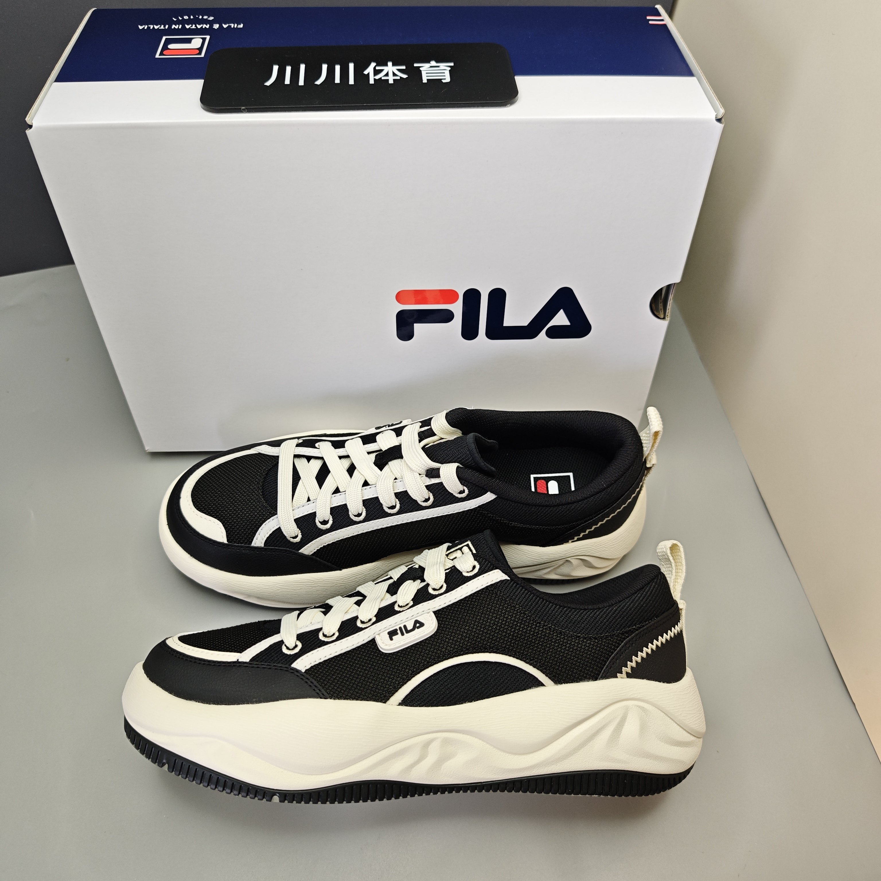 【狂欢价】FILA/斐乐 Cookies 曲奇 复古 简约 圆头 休闲鞋 - 图3