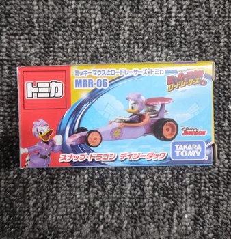 TOMY Tomica ລົດໂລຫະປະສົມແບບຈໍາລອງ Disney Speedway Racing Mickey Minnie Donald Duck ລົດ sailing