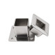 Square tube fixed base thickened stainless steel square tube flange seat tube shelf accessories tube fixings hanger fasteners