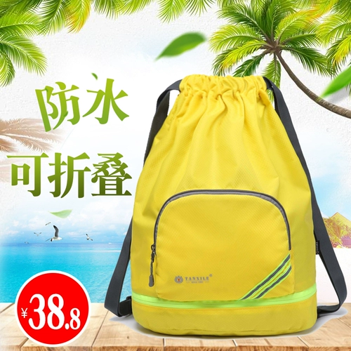 Водонепроницаемая сумка, мешочек, рюкзак, складная сумка через плечо, сумка для путешествий, спортивная сумка, на шнурках