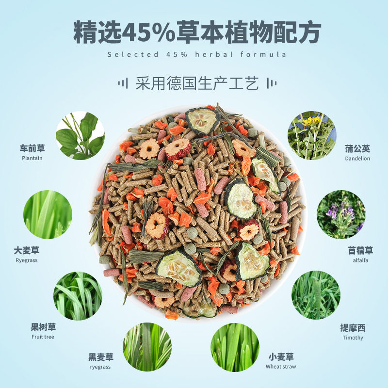 宠尚天兔粮 5斤兔饲料宠物幼兔成兔兔粮主粮防臭粮食全国多地包邮,淘宝优惠券,粉丝福利购,淘宝优惠卷