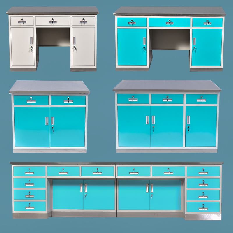 办公虎医院处置台诊所室操作台医疗诊桌化验室不锈钢工作台诊断桌 - 图0