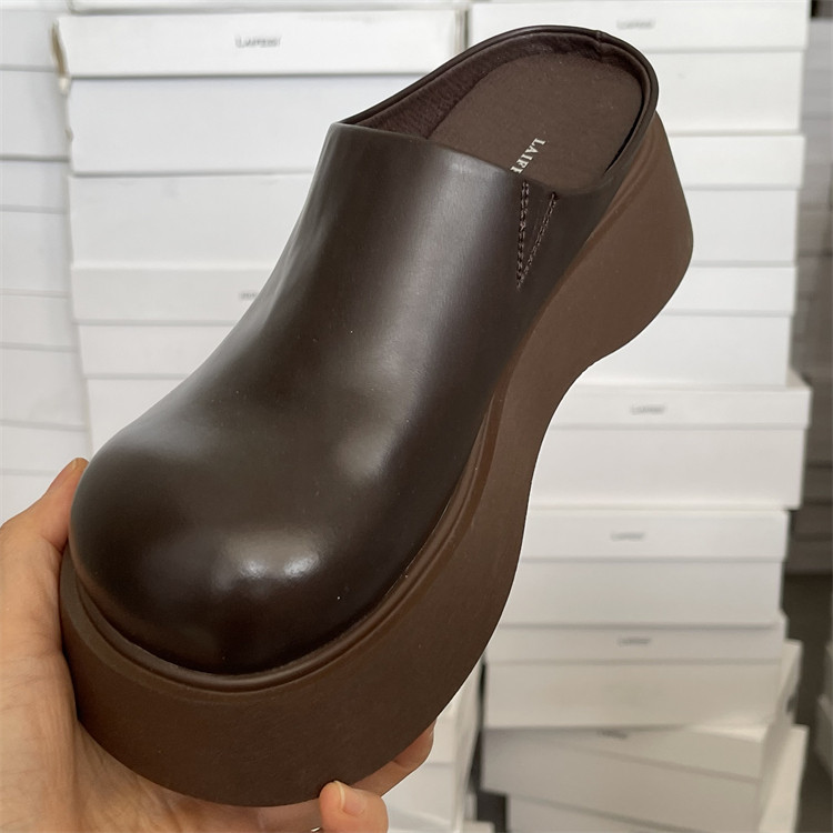 商场同款真皮勃肯鞋女2025新款秋季外穿松糕厚底增高包头半拖鞋女,淘宝优惠券,粉丝福利购,淘宝优惠卷