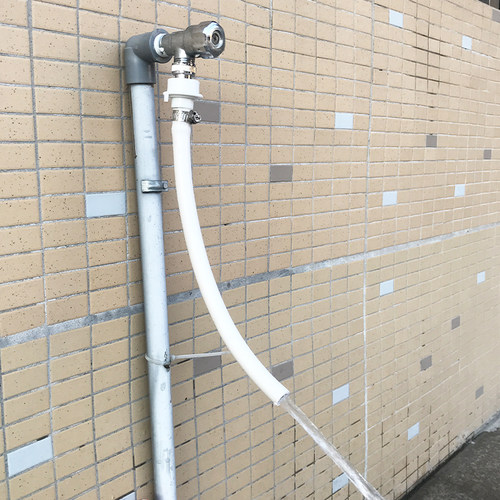洗衣机水龙头卡扣式接水管加长延长放水软管子浇花浇菜阳台4分管 - 图0