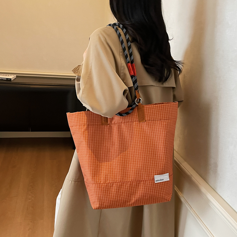 山系攀岩绳户外防水尼龙包包男女通用手拎单肩包大容量通勤托特包 - 图0