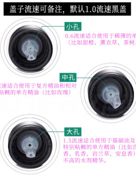 德国进口光面盖高档茶色避光玻璃精油瓶空瓶 精油分装瓶5-100ml