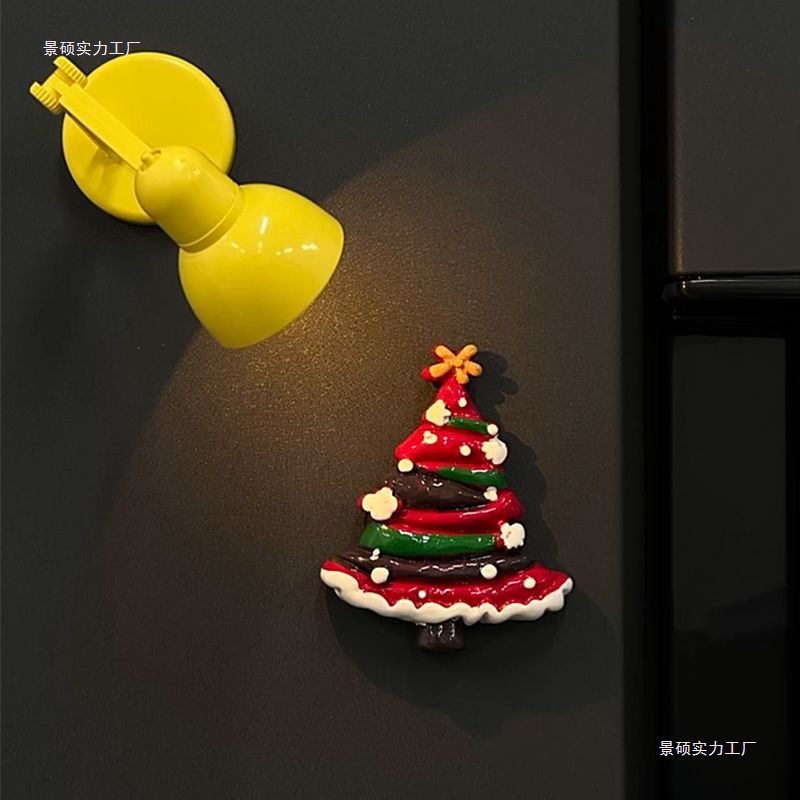 圣诞节圣诞树冰箱贴磁贴创意可爱氛围装饰留言帖入户门贴立体卡通,淘宝优惠券,粉丝福利购,淘宝优惠卷