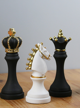 国际象棋家居客厅软装饰品摆件