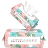 Хлопковые влажные салфетки подходит для мужчин и женщин для умывания для лица, очищающее молочко для очищения кожи лица, увеличенная толщина, вытаскиваются из упаковки по одной салфетке