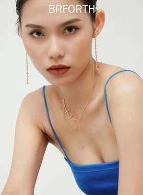 BRFORTH 四芒星项链AB款锁骨链女简约轻奢气质设计百搭仙气项链