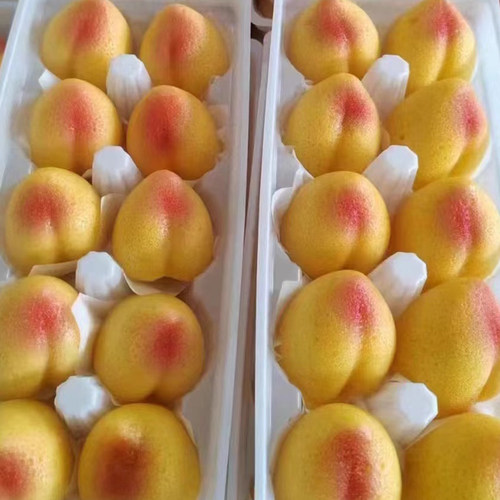 九花水蜜桃发糕400g10个装儿童速食早餐点心小吃酒店饭店宴席 - 图0