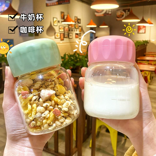 Высококачественный стеклянный кофейный бокал для домашнего использования, с медвежатами, простой и элегантный дизайн