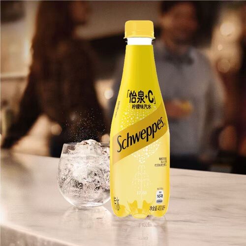 怡泉+C柠檬味汽水400ML*24瓶含维C可口可乐气泡水饮料夏日饮品 - 图2
