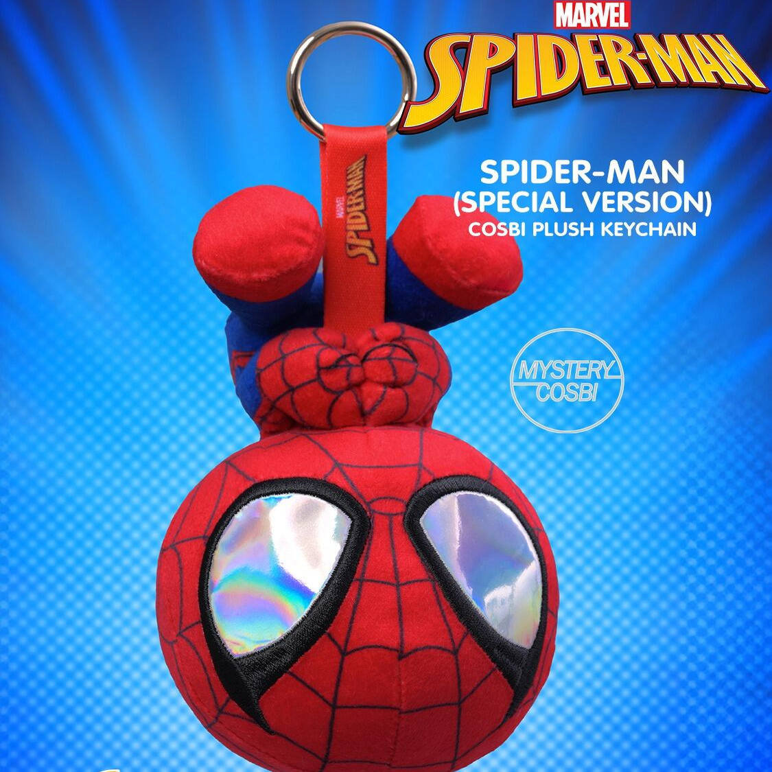正版HotToys蜘蛛侠COSBI毛绒挂件盲盒漫威毒液公仔男孩生日礼物 - 图1