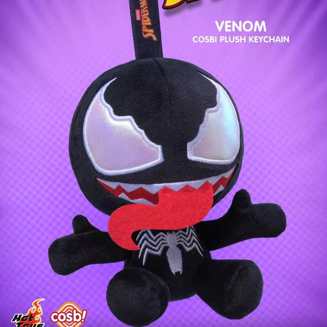 正版HotToys蜘蛛侠COSBI毛绒挂件盲盒漫威毒液公仔男孩生日礼物 - 图2