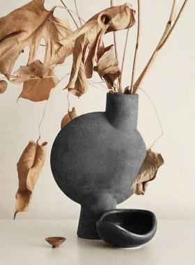 迦乐日式侘寂风陶器装饰摆件