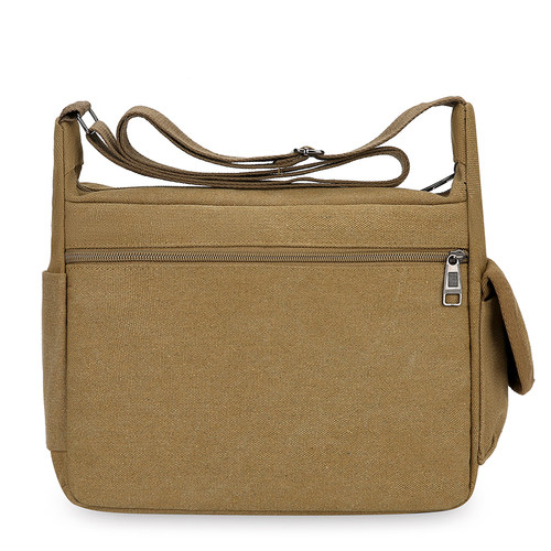 工地工作大容量多层工具包休闲男包男包帆布单肩大包日韩斜挎包 - 图2