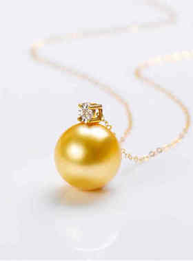 MPAY2025新款金玉珠光·珍珠吊坠项链