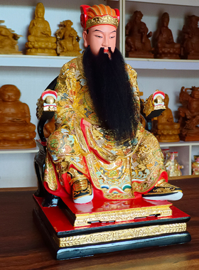 保生大帝香樟木雕吴真人大道公