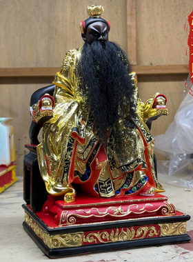 张天师神像香樟木雕张道陵龙虎山祖师爷正一真人神像家用供奉摆件