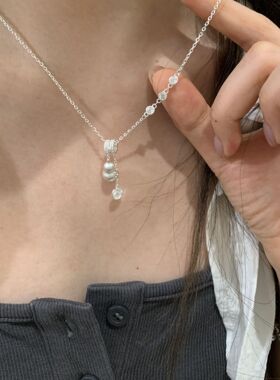 新中式葫芦流苏项链女时尚气质优雅百搭锁骨链ins风小众设计颈链