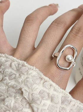 甜酷温柔几何镂空戒指女时尚轻奢精致优雅开口指环百搭个性食指戒