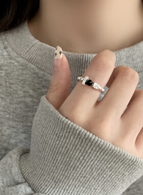 韩版几何圆珠串珠小众女戒