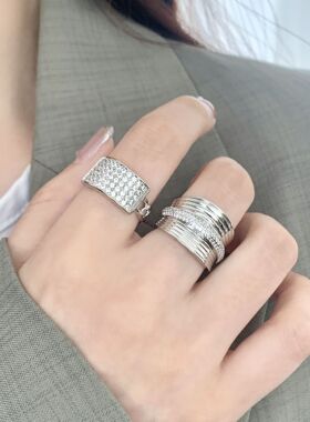 精致小蛮腰戒指女甜酷时尚百搭气质开口指环ins风小众设计食指戒