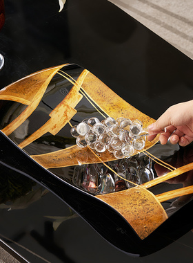 轻奢高档客厅装饰摆件组合会所