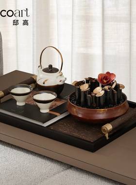 邸高 宋代美学软装搭配设计师摆件 酒店会客厅客房空间设计装饰品
