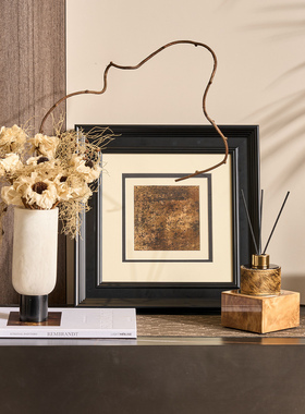 新中式入户玄关装饰画摆件样板间