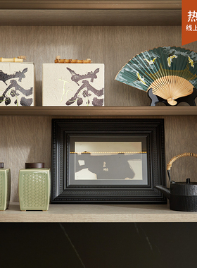 茶空间布置茶叶盒茶饼