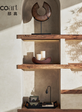 装饰品邸高民宿茶空间背景柜布置