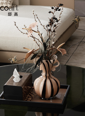 邸高高档美容院纸巾盒高级感摆件