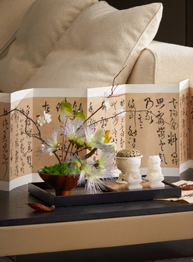 高端中式会所养生馆狮子香炉摆件