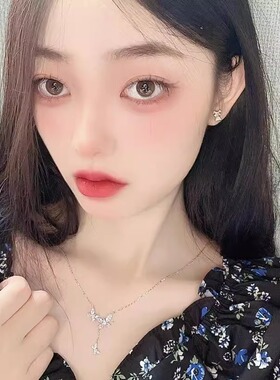 Fanqi范家蝶念流苏项链女锁骨链