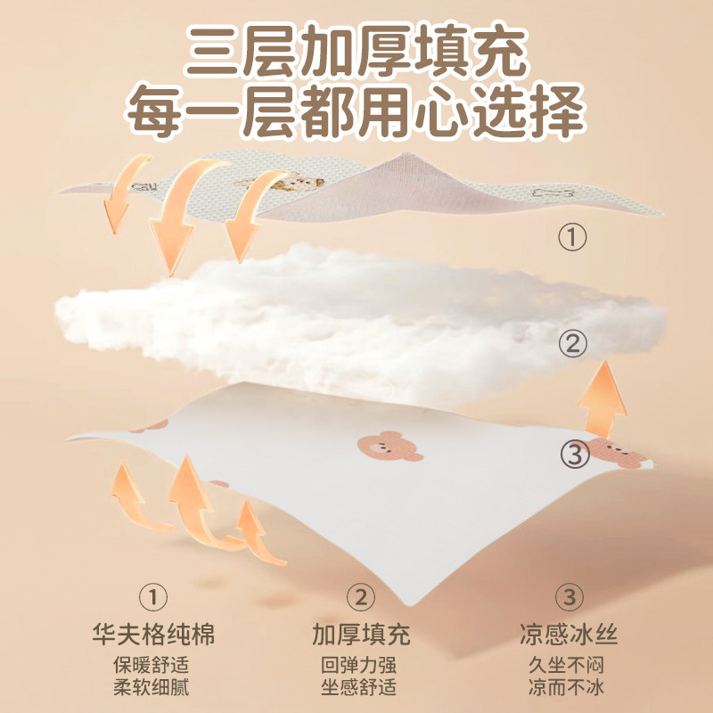 婴儿实木餐椅坐垫儿童吃饭座椅垫加厚宝宝高脚椅子垫双面靠垫秋冬,淘宝优惠券,粉丝福利购,淘宝优惠卷